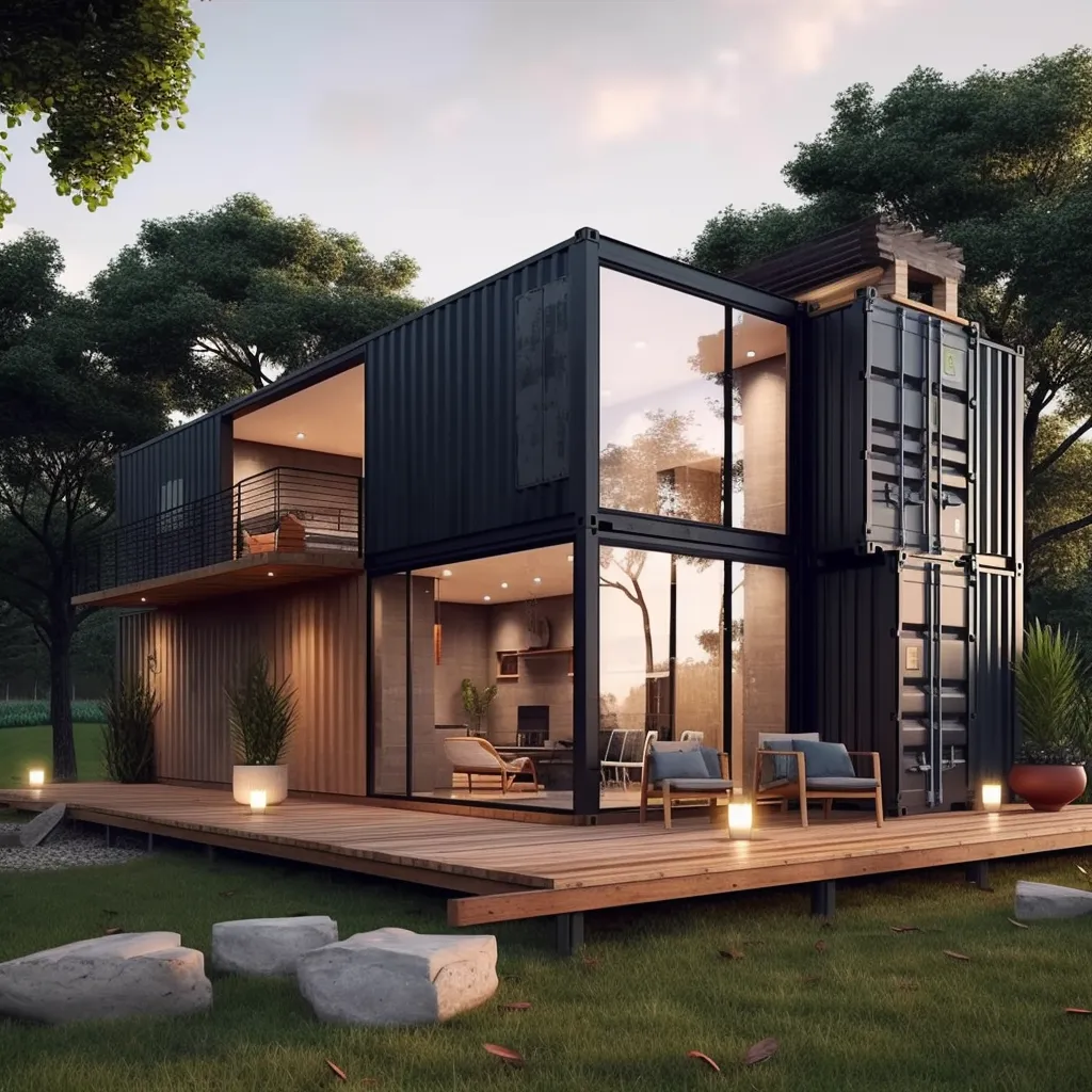 modern shipping container home