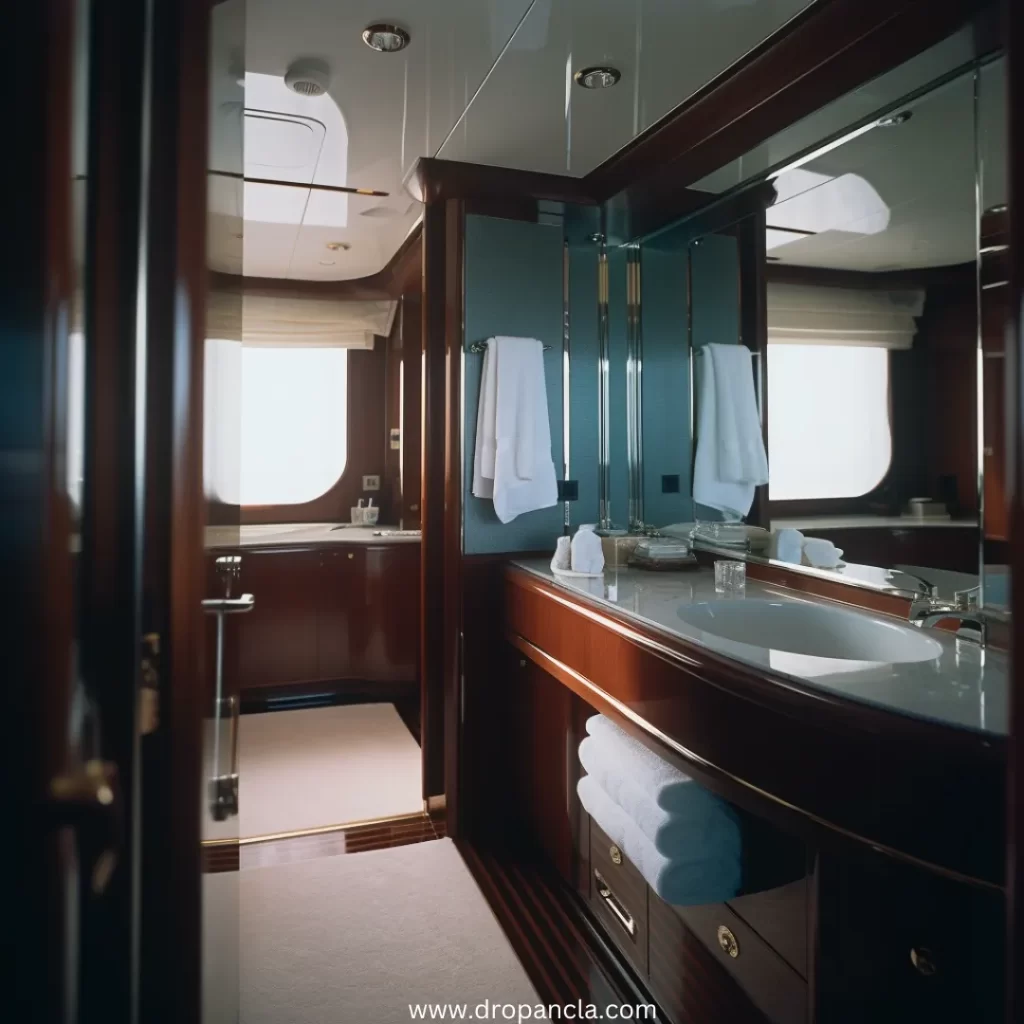 Image of a luxury bathroom in a luxury yacht