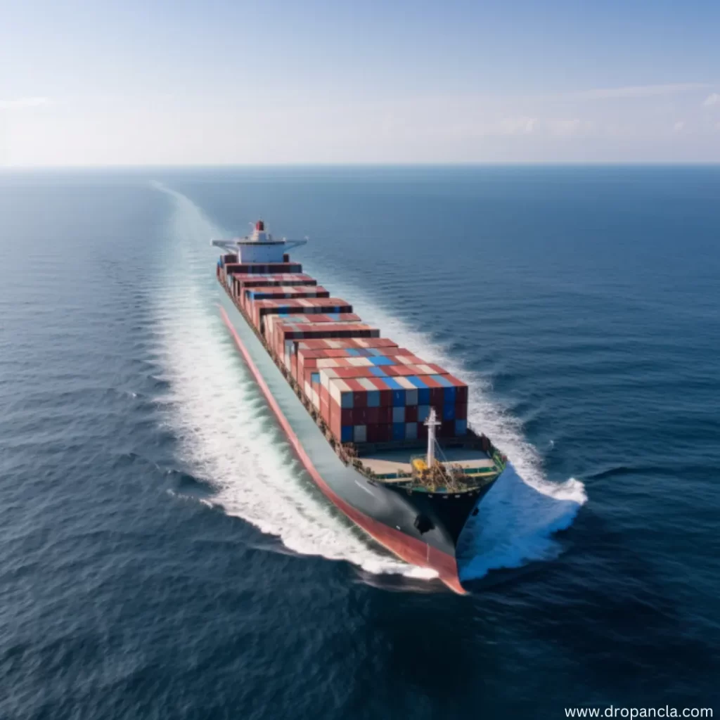 container ship transporting cargo