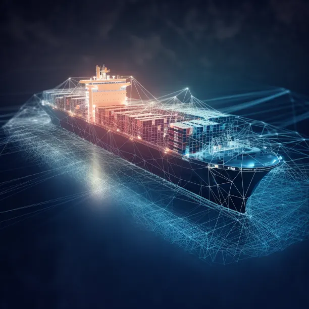 digital image of a ship